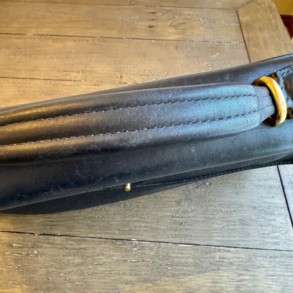 Vintage Coach Lexington Black Leather Briefcase Messenger Bag Turn Lock 5265 - Picture 9 of 16